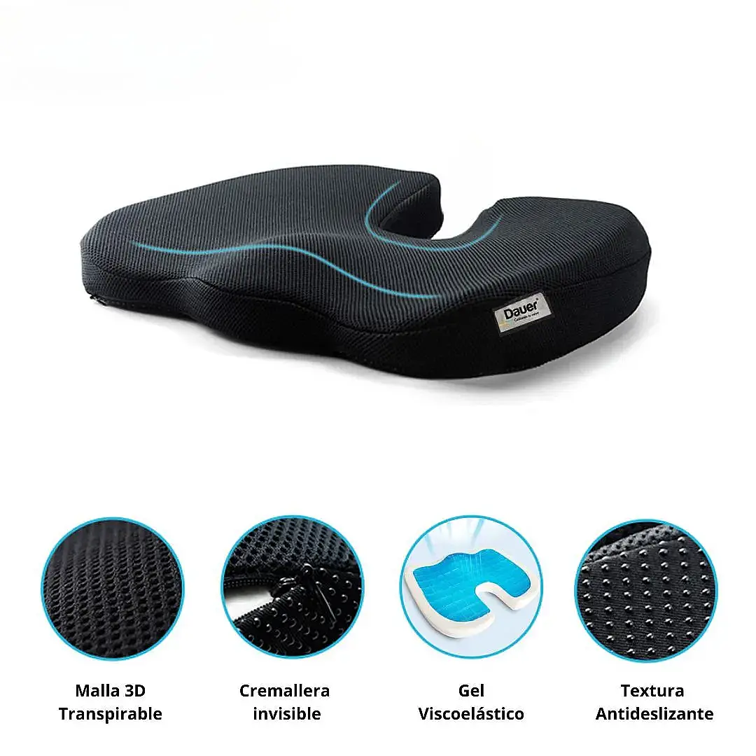Cojín ergonómico gel y viscoelástico - Tuteque